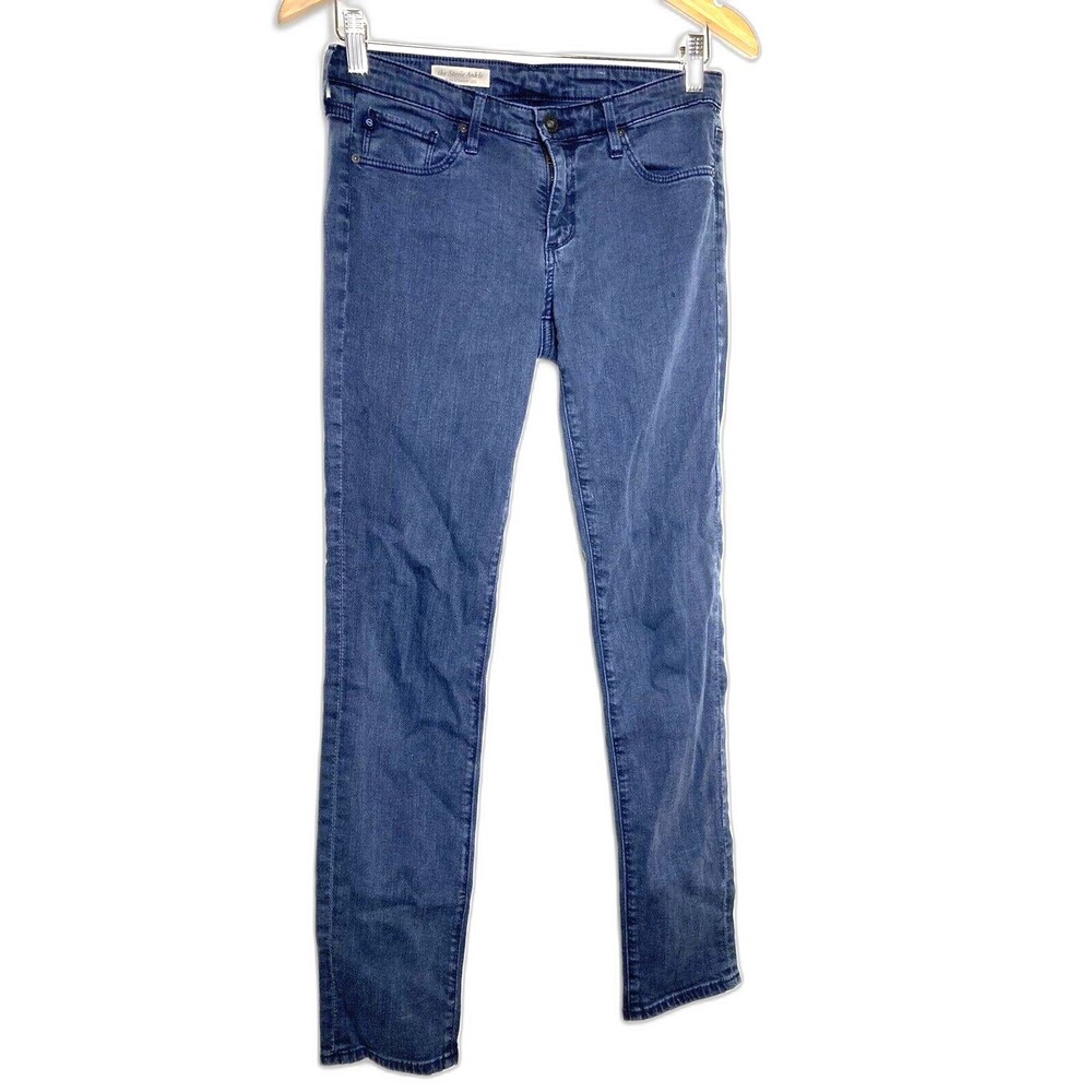 AG The Stevie Ankle Jeans 26 Slim Straight Leg Adriano Goldschmied Blue Pants